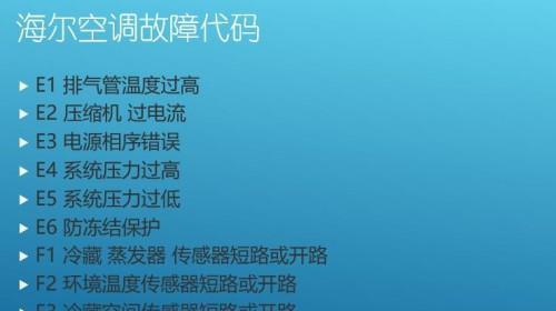  新科空调故障代码E4代表什么？如何解决空调显示E4的问题？ 第3张