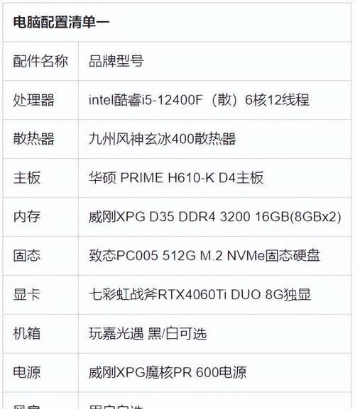 如何查看DIY电脑的配置单？  第3张